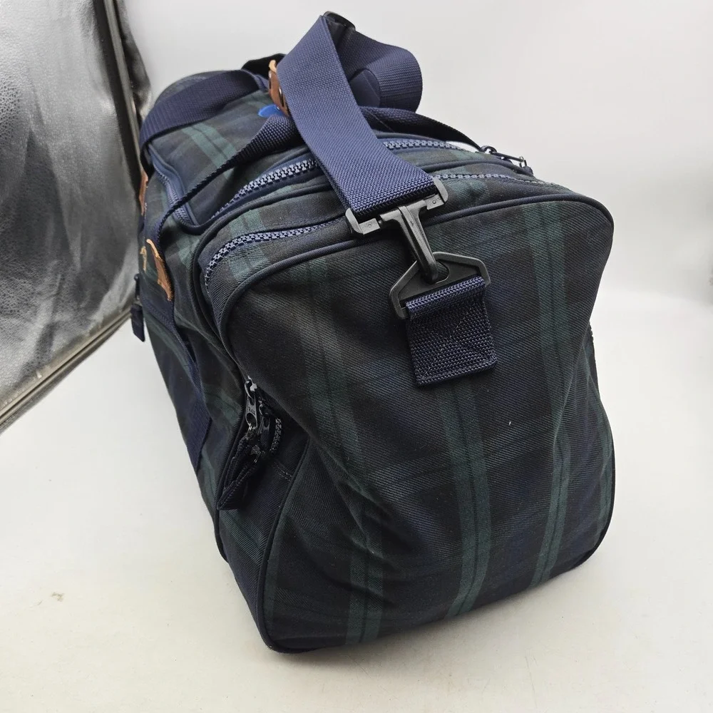 Vintage Tommy Hilfiger Duffle Bag Tartan Plaid Pepsi Cola Flag‎ Large 90s Y2K
